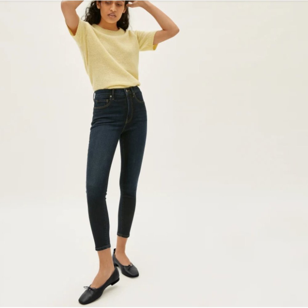 Everlane Stretch High-Rise Skinny Regular Deep Ind